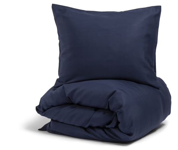 Nottingham sengesett 210x150, Satin, Navy