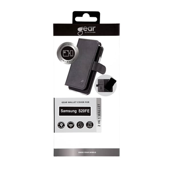 Gear Wallet 2-i-1 Sort - Samsung S20FE 5G / S20FE 4G