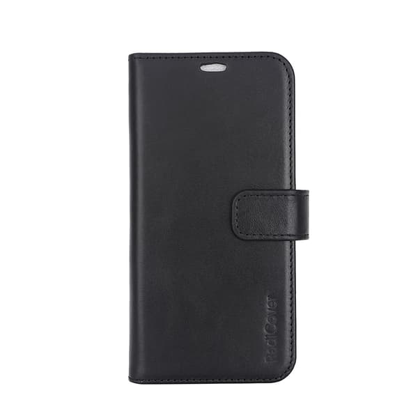 Radicover Wallet Case 2i1 Anti-stråling Læder MagS Sort - iPhone 15 Pro