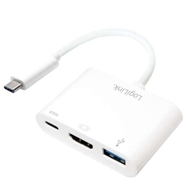 LogiLink USB-C till HDMI + USB-C + USB Adapter