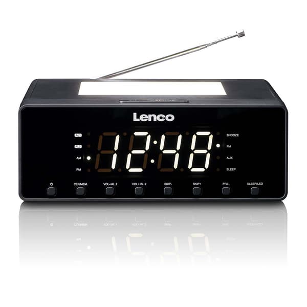 Lenco Yövalolla varustettu kelloradio