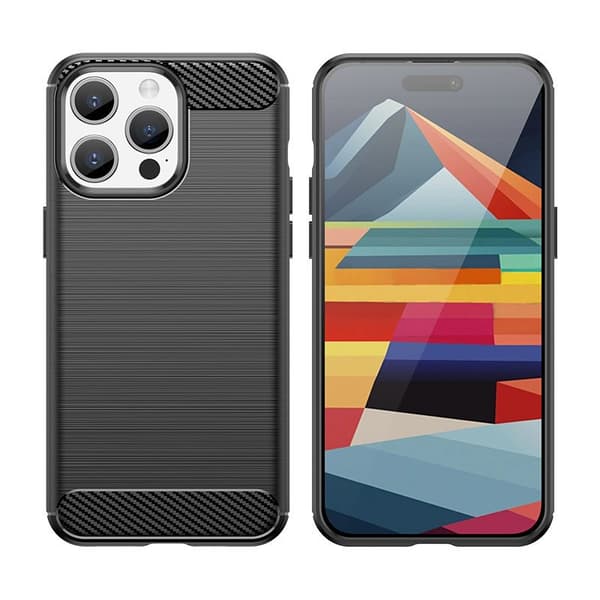 TPU-etui til iPhone 16 Pro, svart