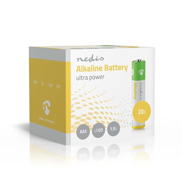 Nedis Alkaline Battery AAA | 1.5 V DC | 20-Pakke