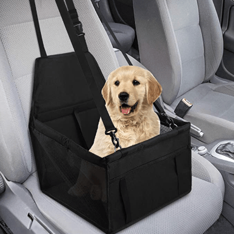 Pet car bag, black, large