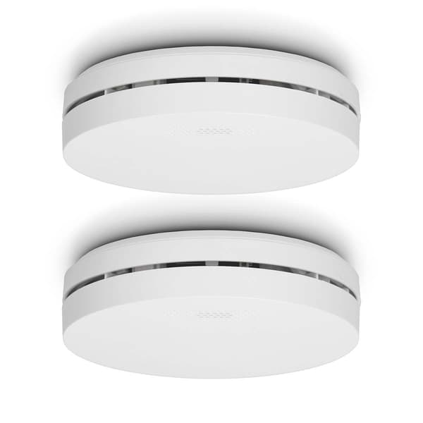 Alecto Design røgalarm med 10 års batteri 2-pak Hvid