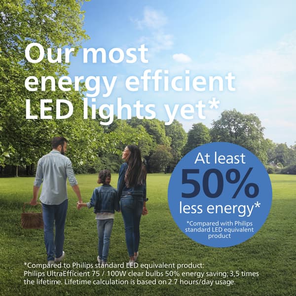 Philips LED E27 Normal 4W (60W) Frosted 840lm 2700K Energiklasse A