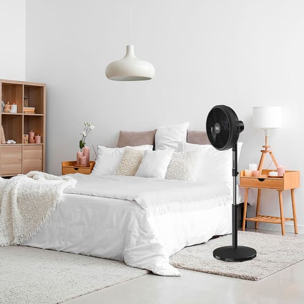 BLACK+DECKER Gulvventilator 5 Blad Svart 50W