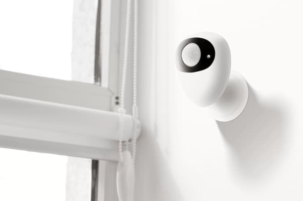 DELTACO SMART HOME Rörelsesensor, PIR, WiFi 2.4 GHz, vit/svart