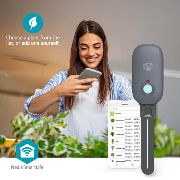 Nedis SmartLife Soil Moisture Meter | Bluetooth® | Battery Powered | IP55 | 0 - 100 | Android™ / IOS