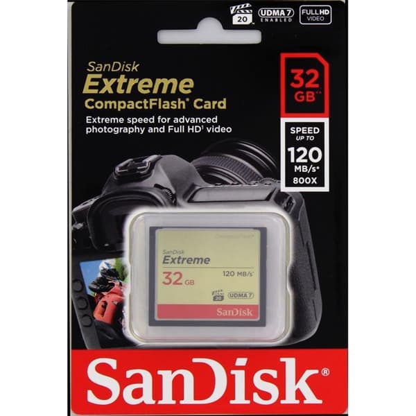 SANDISK CF Extreme 32GB 120/85MB/s UDMA7