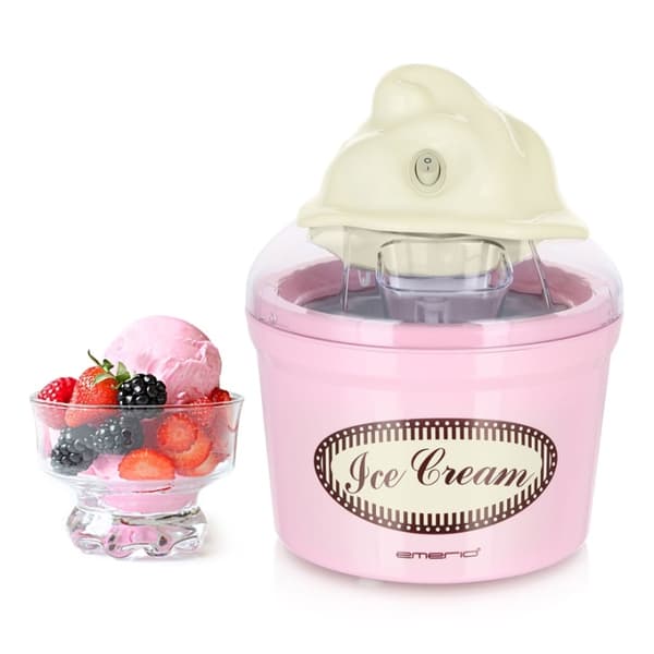Emerio Iskremmaskin Retro Pink 1,2l