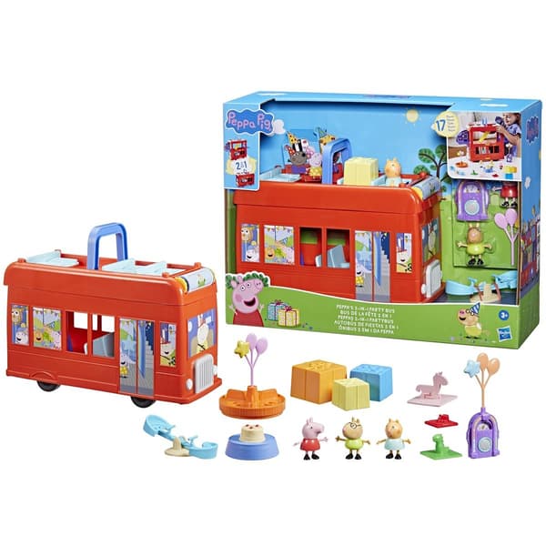 Peppa Pig Peppas 2 i 1 Partybuss