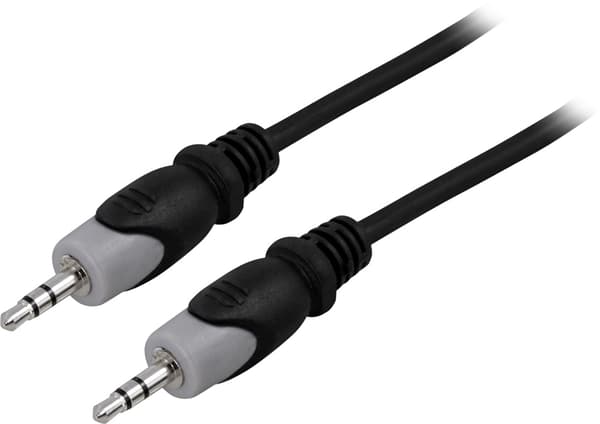 DELTACO lydkabel, 3,5mm output-output, 0,5m