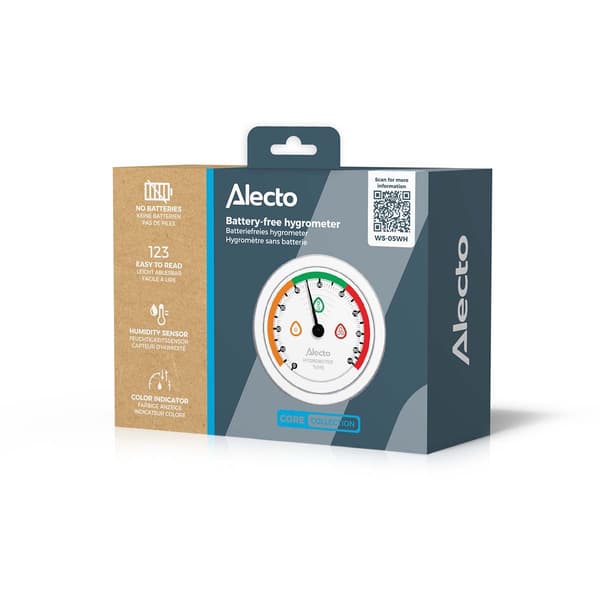 Alecto Analogt hygrometer Hvid