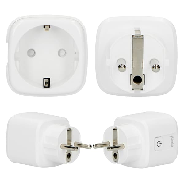 Alecto Smart Wi-Fi-kontakt 16A 3680W 3-pack Vit