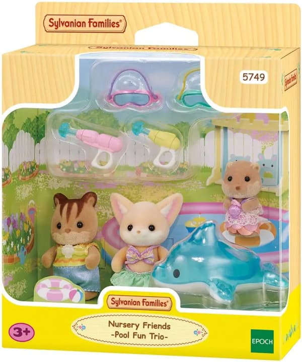Sylvanian Families Tre i poolen