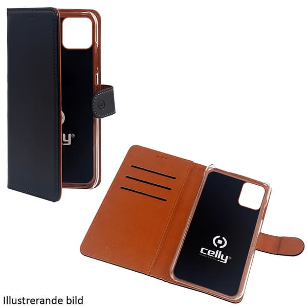 Celly Lommebokveske iPhone 12 / 12 Pro Svart