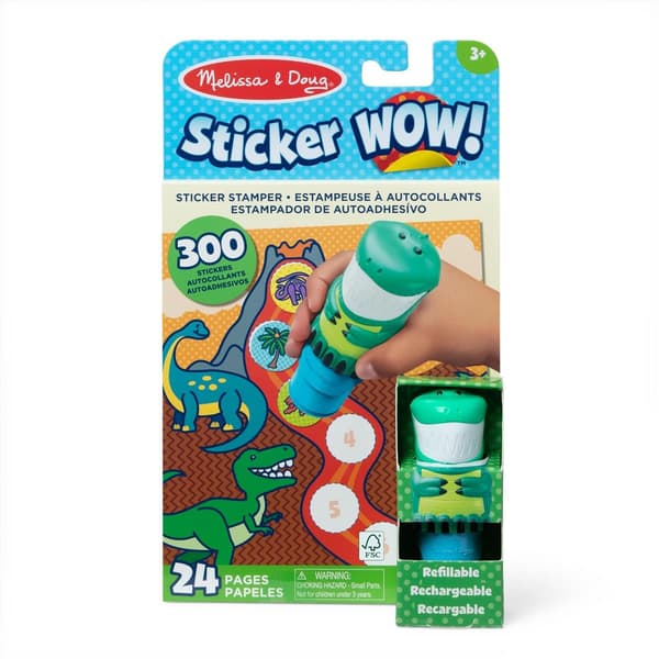 Melissa & Doug Tarra WOW! Dino kirjan & Tarrat