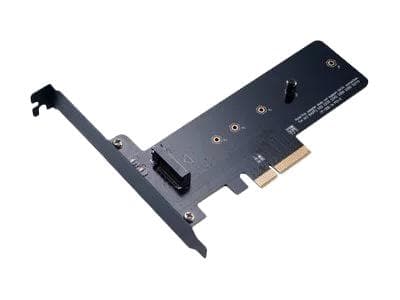 M.2 SSD til PCIe-adapterkort, full høyde og lavprofilbrakett inkl
