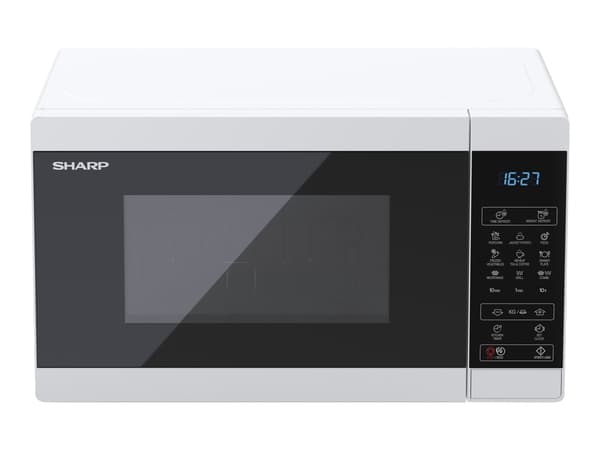 Sharp YC-MG02E-W Mikrobølgeovn med grill Hvid