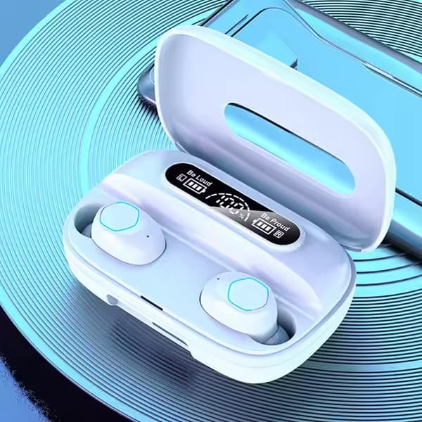 M9 True Wireless in-ear hörlurar, Vit