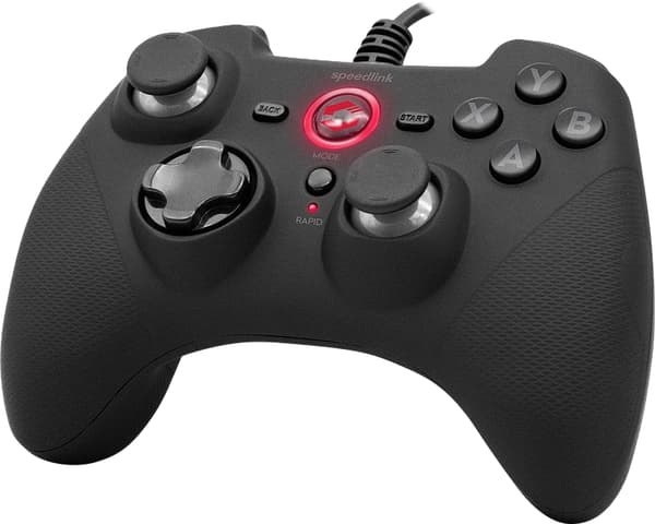 Speedlink Rait Gamepad för PC/PS3/Switch Gummi Svart