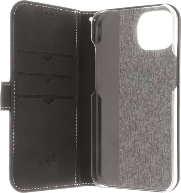 Insmat Exclusive Flip Case plånboksfodral, iPhone 14, svart