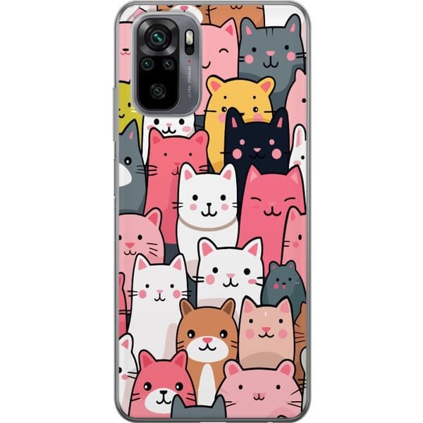 Mobildeksel til Xiaomi Redmi Note 10S med Kattmønster motiv