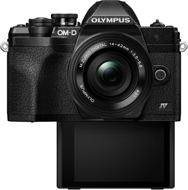 OM Digital Solutions Olympus OM-D E-M10 Mark IV + 14-42 mm EZ,  musta