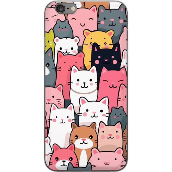 Mobilcover til Apple iPhone 6 Plus med Katte mønster motiv