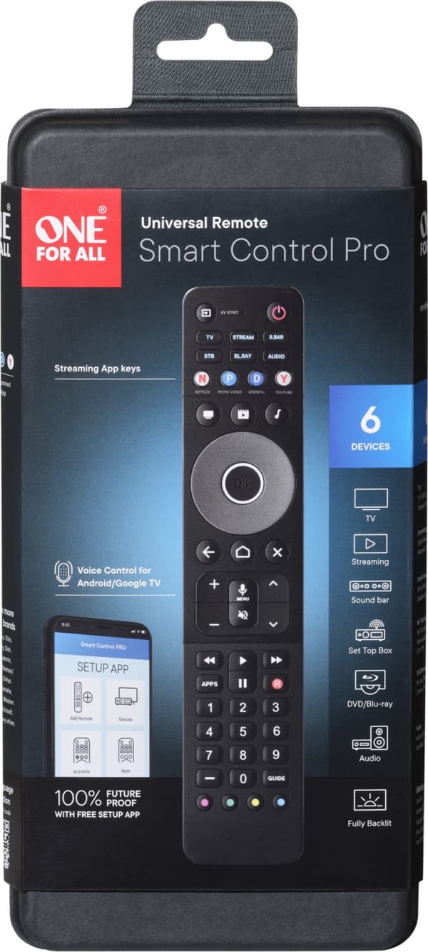 One for All URC7966 Smart Control Pro -yleiskaukosäädin