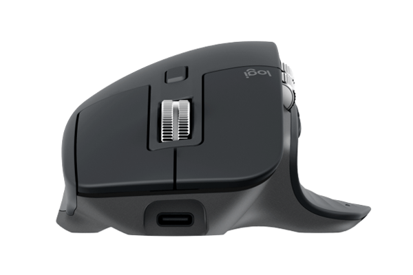 Logitech MX Master 3S - Mus - Trådløs - Bluetooth, 2,4 GHz, Grafit