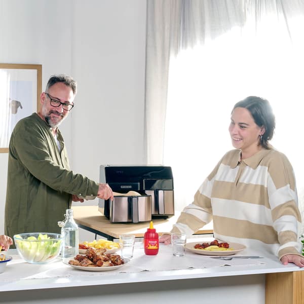 BLACK+DECKER Airfryer Dobbelt 2500W