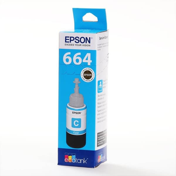 EPSON Blæk C13T664240 664 Ecotank Cyan
