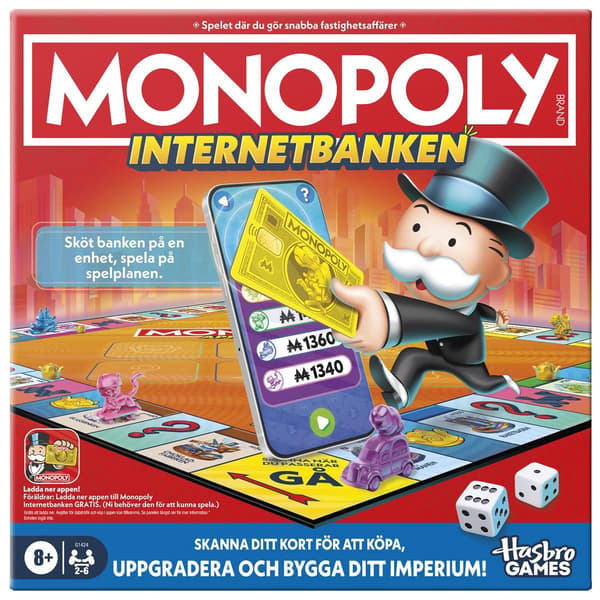 Hasbro gaming Brädspel Monopoly App Banking (SE)