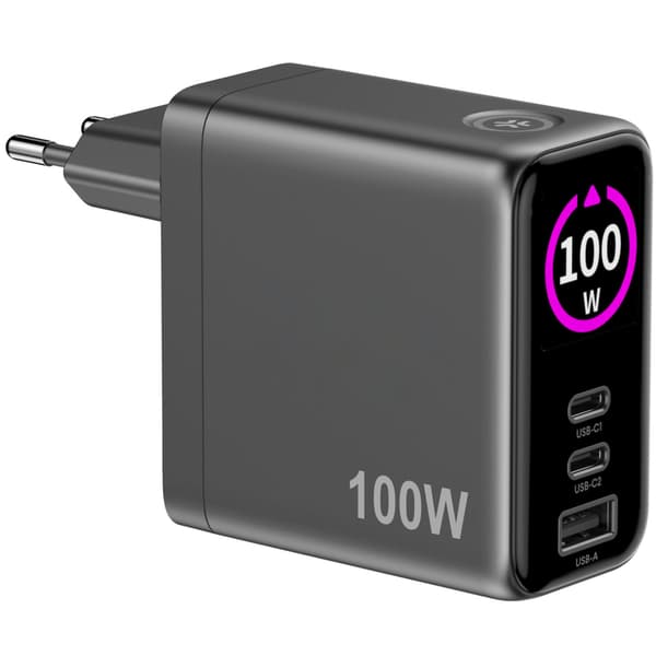 Celly Laddare 100W PD/QC med display