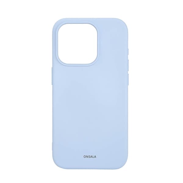 Onsala Mobildeksel med silikonfølelse MagSeries Lyseblå - iPhone 15 Pro