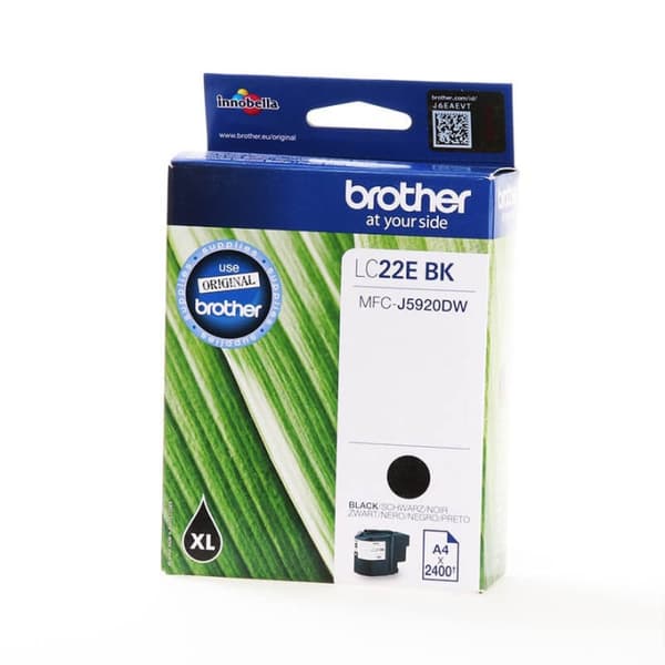 Brother Muste LC22EBK LC-22E Musta