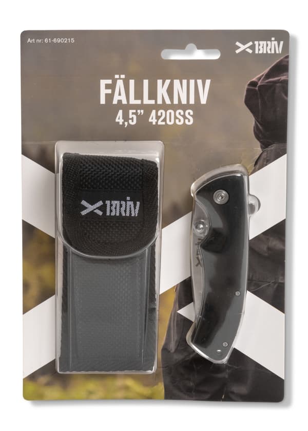 Jaktfällkniv Black 4,5" 420SS