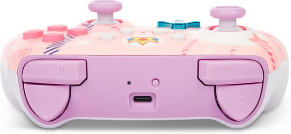 PowerA Enhanced Wireless Controller -langaton peliohjain, Princess Peach Plaid, Switch
