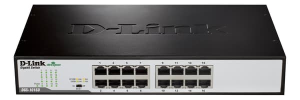 D-Link switch, 16x10/100/1000Mbps, RJ45 (DGS-1016D)