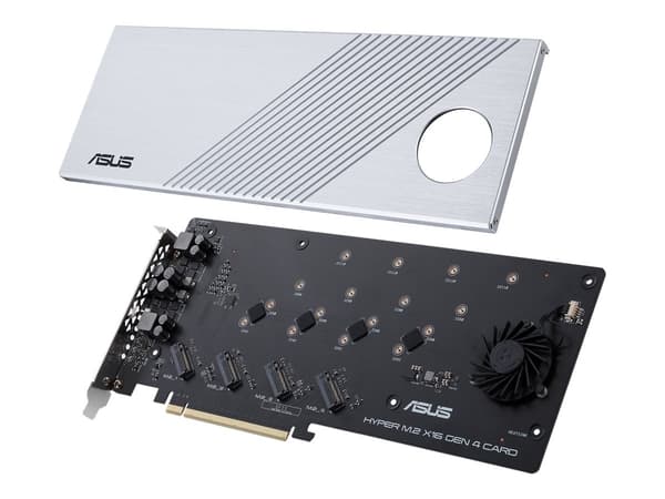 Asus HYPER M.2 X16 GEN 4-kortgrensesnittadapter