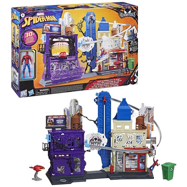 Marvel Legesæt Spider-Man 4 Inch Venomversus Web City