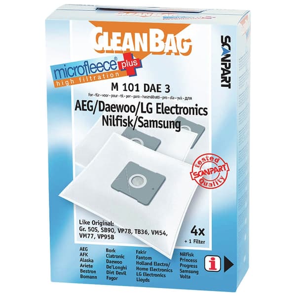 CLEANBAG Microfleece+ Dustbag Gr.50/VM77/VP78 4+1