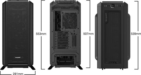 Be Quiet! Silent Base 802 ATX-kabinet med vindue, sort