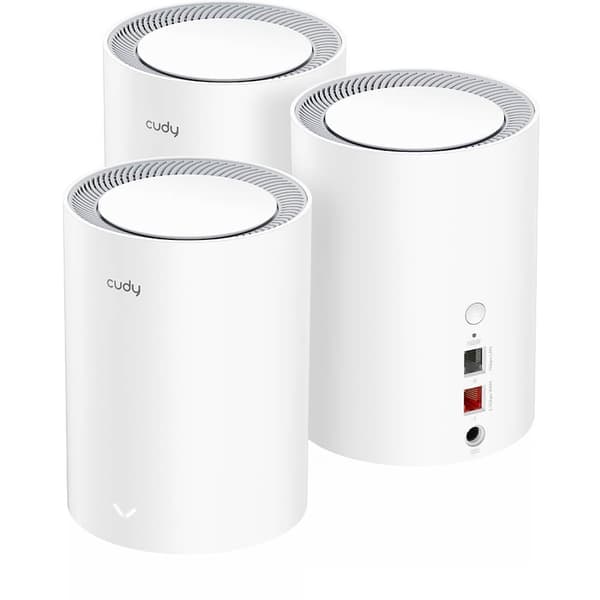 CUDY Mesh Solution M3000 3-pk WF6 AX3000 Gigabit 2.5G White