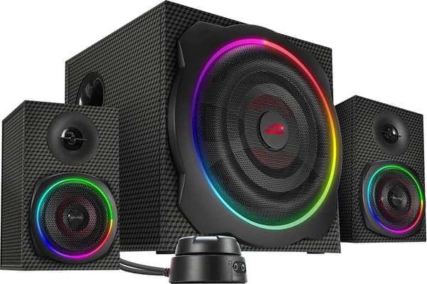 Speedlink GRAVITY CARBON RGB 2.1 høyttalersystem