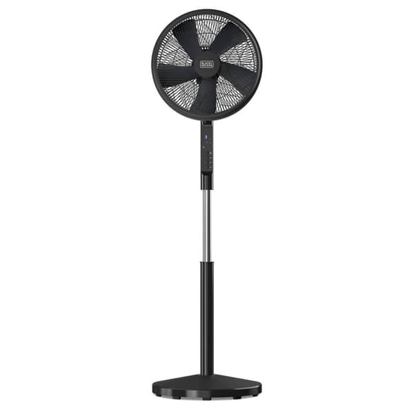 BLACK+DECKER Gulvventilator 5 Blade 50W Sort 113-137 cm