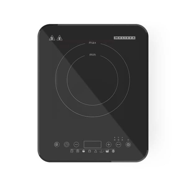 MELISSA Induktionshäll | 2000 W | 10 effektnivåer | 8 förinställningar | Timerfunktion | Boostfunktion | LCD-display | Överhettningsskydd | Barnlås |