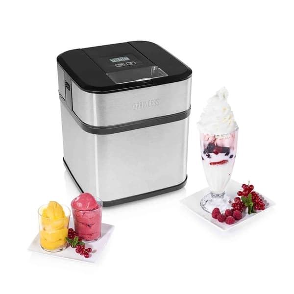 Princess Iskremaskin i rustfritt stål 1,5L LCD